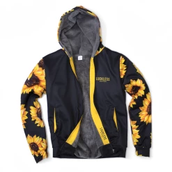 Yoycol SUNFLOWER HEAVY ZIP FLEECE HOODIE Women