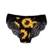 Cheapest β¨ Interestprint Sunflower Lace Back Panties π© Women π₯ 2 Interestprint Sunflower Lace Back Panties Women