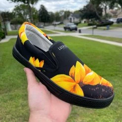 Luckless Outfitters Sunflower Low Top Slips Women