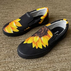 Luckless Outfitters Sunflower Low Top Slips Women