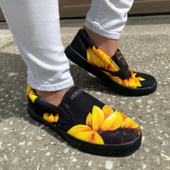 Luckless Outfitters Sunflower Low Top Slips Women