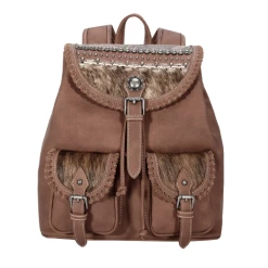 Montana West Trinity Ranch Hair On Cowhide Collection Backpack