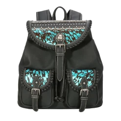 Montana West Trinity Ranch Hair On Cowhide Collection Backpack