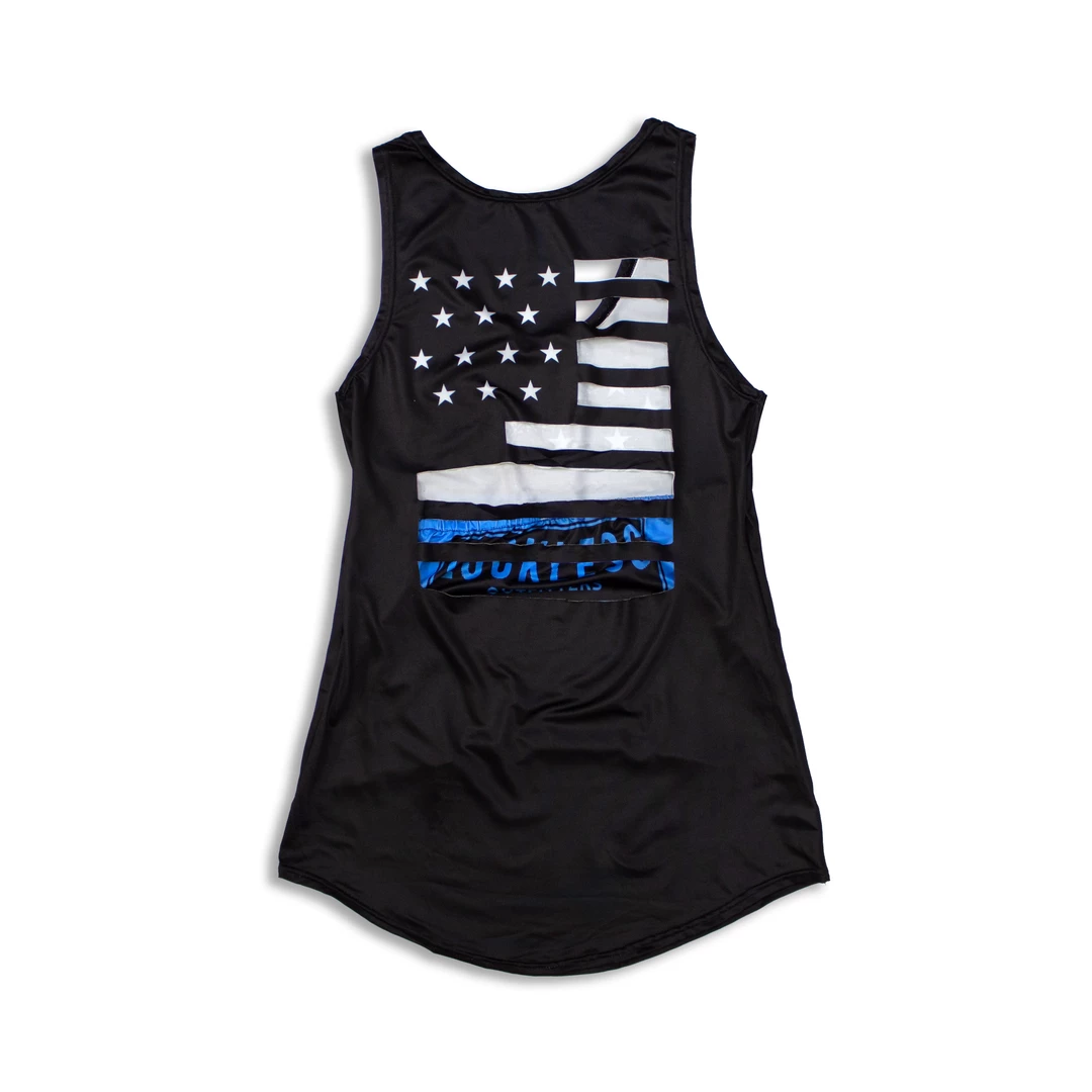 Cheapest ๐ Yoycol Thin Blue Line Hollow Tank ๐ฉ Women ๐ฅฐ 3 Yoycol Thin Blue Line Hollow Tank Women