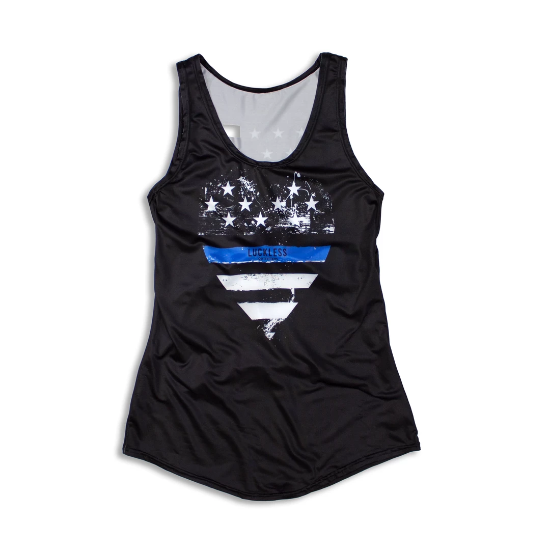 Cheapest ๐ Yoycol Thin Blue Line Hollow Tank ๐ฉ Women ๐ฅฐ 6 Yoycol Thin Blue Line Hollow Tank Women