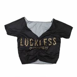 Yoycol Wild Cat Women's Raglan Drawstring Crop Tee