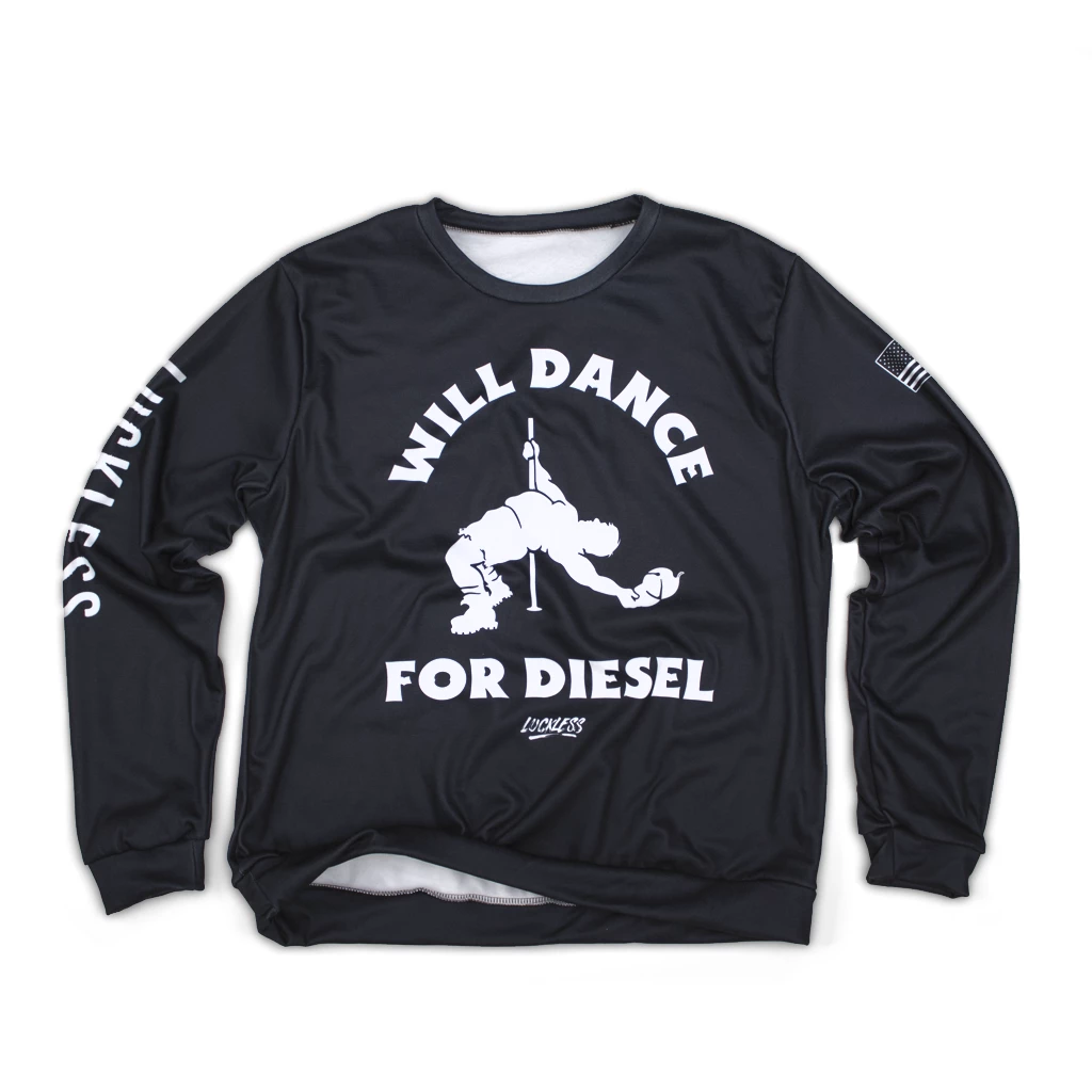 Best deal ๐ Yoycol Will Dance For Diesel Crewneck Fleece Sweatshirt ๐ฉ Women ๐ฅฐ 3 Yoycol Will Dance For Diesel Crewneck Fleece Sweatshirt Women