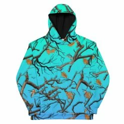 Printful Darlin Camo Hoodie Aquamarine
