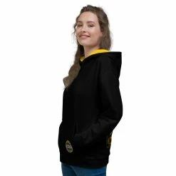 Printful Women Sunflower Grunge Flag Unisex Hoodie