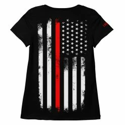 Luckless Outfitters RESPECT THE RED WOMEN'S ATHLETIC T-SHIRT