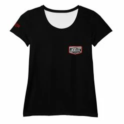 Luckless Outfitters RESPECT THE RED WOMEN'S ATHLETIC T-SHIRT