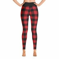 Printful Buffalo Plaid Women's Yoga Leggings