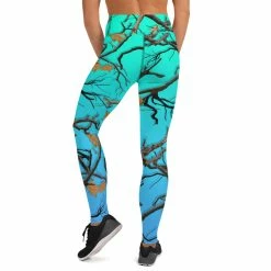 Printful Darlin Camo Women's Leggings Aquamarine
