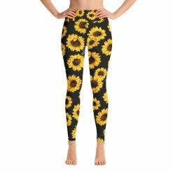Budget ๐ Printful Sunflower Yoga Leggings ๐ 14 Printful Sunflower Yoga Leggings