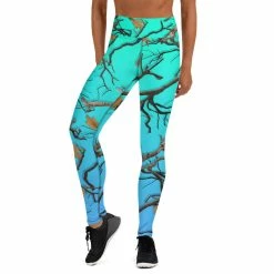 Printful Darlin Camo Women's Leggings Aquamarine