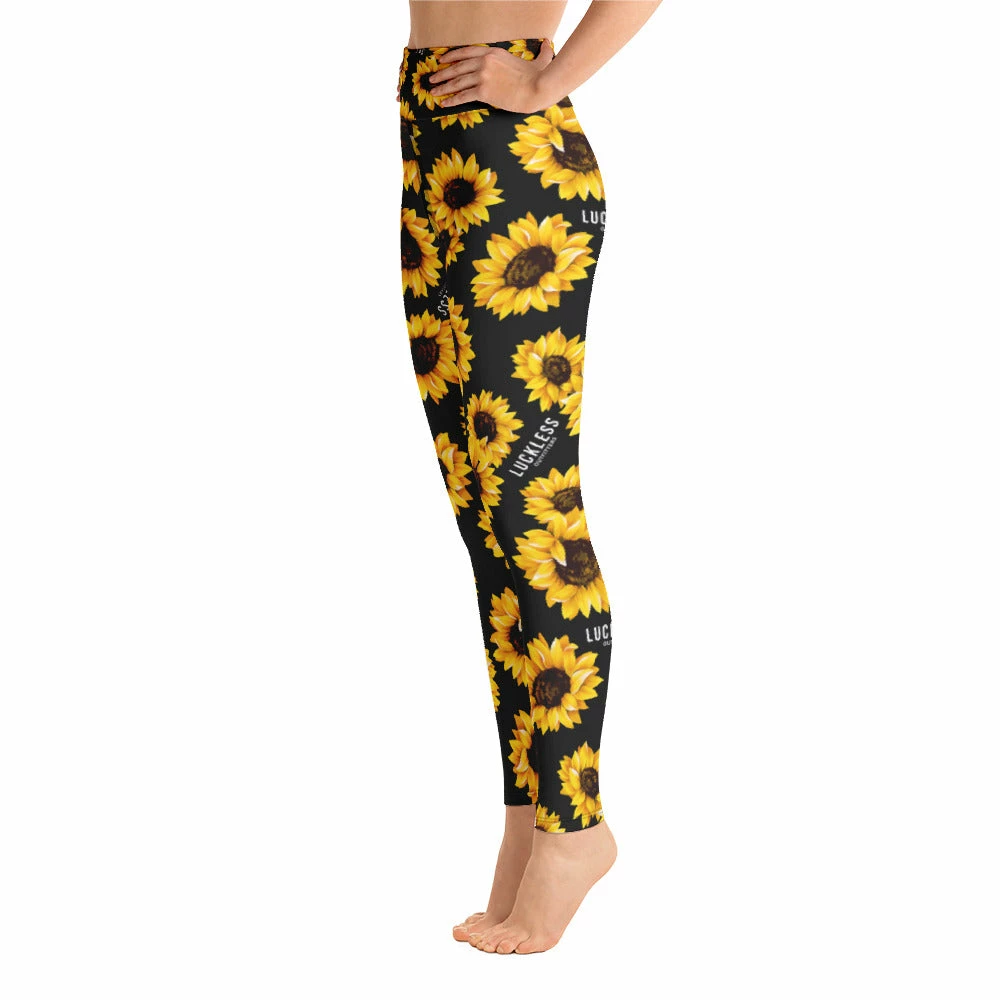 Budget ๐ Printful Sunflower Yoga Leggings ๐ 5 Printful Sunflower Yoga Leggings