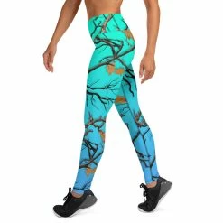Printful Darlin Camo Women's Leggings Aquamarine