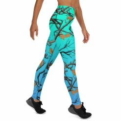 Printful Darlin Camo Women's Leggings Aquamarine