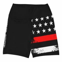 Luckless Outfitters RESPECT THE RED YOGA SHORTS Women