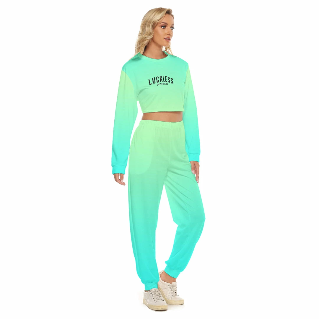 Deals 🔔 Yoycol Ombre Jambo Crop Set Aquamarine 👩 Women ✔️ 9 Yoycol Ombre Jambo Crop Set Aquamarine Women