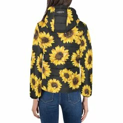 Interestprint Women's Sunflower Padded Jacket