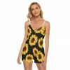 Brand new 😉 Yoycol Sunflower V-neck Cami Romper 😍 2 Yoycol Sunflower V-neck Cami Romper