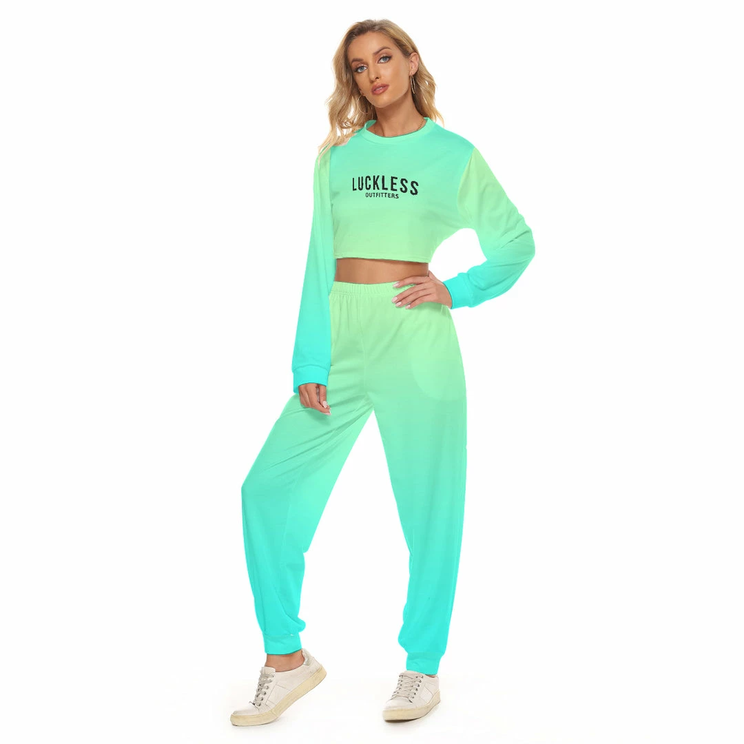 Deals 🔔 Yoycol Ombre Jambo Crop Set Aquamarine 👩 Women ✔️ 6 Yoycol Ombre Jambo Crop Set Aquamarine Women