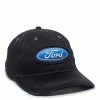 Outdoor Cap Ford® Blue On Black Hat