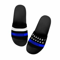 Luckless Outfitters Respect Slides - Blue Line Women