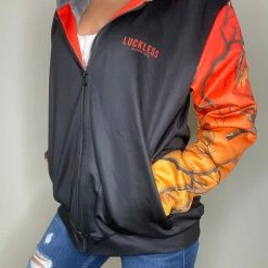 Yoycol BONFIRE CAMO HEAVY ZIP FLEECE HOODIE Women