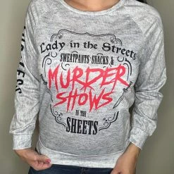 Yoycol Women's Raglan Sleeve Sweatshirt - Murder Shows
