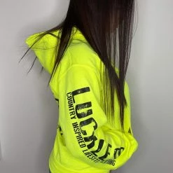 Luckless Outfitters Bows Before Bros Hoodie | Safety Green Women