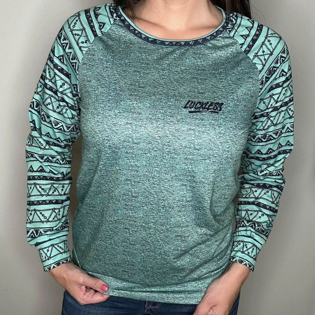 Brand new ๐ Yoycol ๐ฉ Women's Raglan Sleeve Sweatshirt - Chill - Aztec ๐คฉ 4 Yoycol Women's Raglan Sleeve Sweatshirt - Chill - Aztec