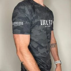 Luckless Outfitters Men's Premium Tee | Black Camo