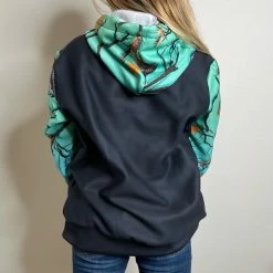 Yoycol AQUAMARINE KIDS CAMO HEAVY ZIP FLEECE HOODIE