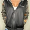 Yoycol Midnight Camo Heavy Zip Fleece Hoodie Women