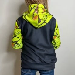 Yoycol HI-VIS KIDS CAMO HEAVY ZIP FLEECE HOODIE