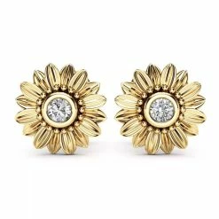 Luckless Outfitters Sunflower Earrings Women