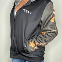 Yoycol Midnight Camo Heavy Zip Fleece Hoodie Women