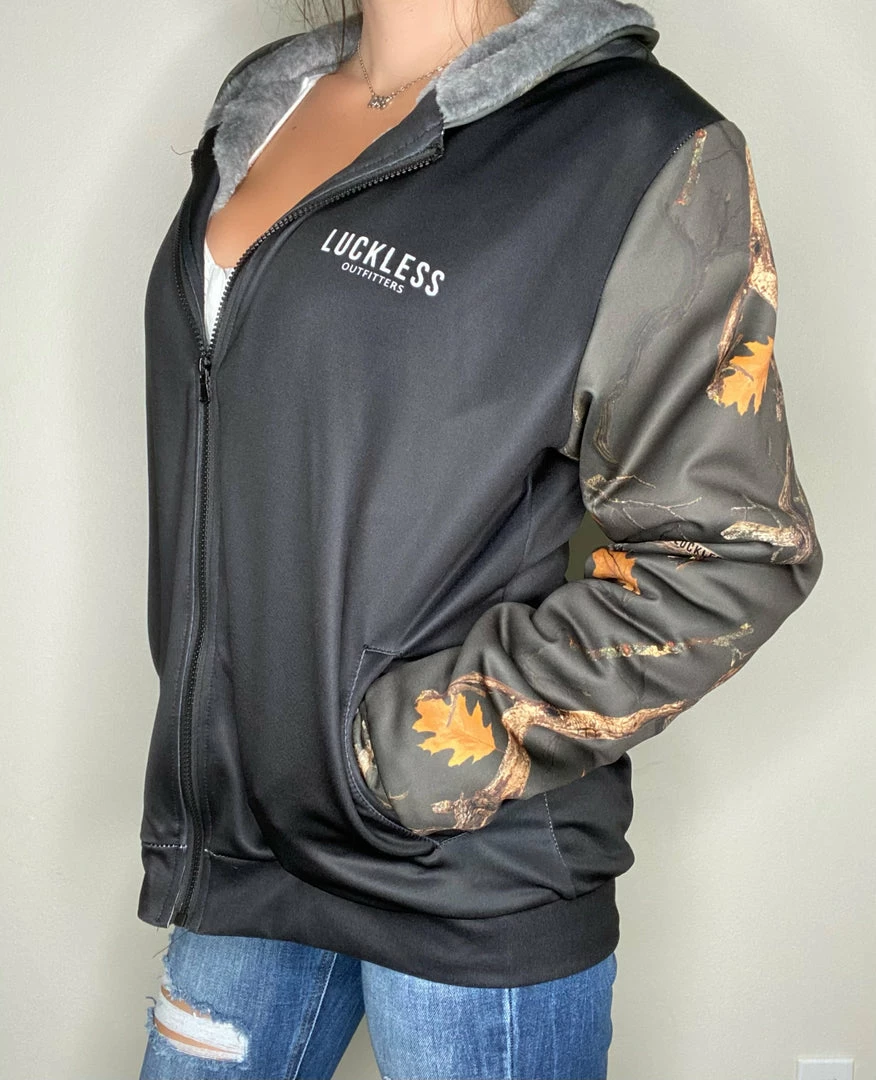 Best Pirce ๐คฉ Yoycol Midnight Camo Heavy Zip Fleece Hoodie ๐ฉ Women โ 4 Yoycol Midnight Camo Heavy Zip Fleece Hoodie Women