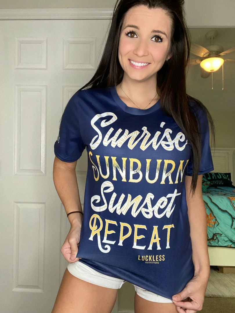 Best deal โ๏ธ Yoycol Sunrise Sunburn Sunset Repeat ๐ฉ Women's Tee ๐ 3 Yoycol Sunrise Sunburn Sunset Repeat Women's Tee
