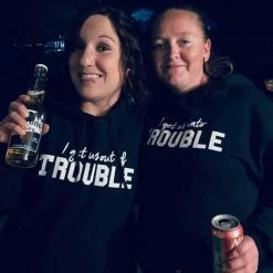 Luckless Outfitters Women In And Out Of Trouble Best Friend Hoodies Set Of 2