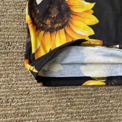 Yoycol Women Sunflower Cami Top / Dress With Lace