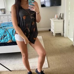 Yoycol Midnight Camo Women's Irregular Hem Tank