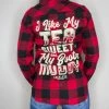 Luckless Outfitters Ladies Boyfriend Flannel - Tea Sweet & Boots Muddy