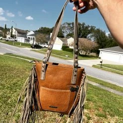 Luckless Outfitters Accessories Leather Fringe CC Shoulder Bag