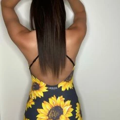 Yoycol Sunflower Backless Romper | Black