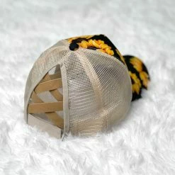 Luckless Outfitters Sunflower Ponytail Hats Women