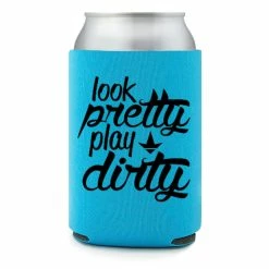 Luckless Outfitters Home & Living Look Pretty Play DIrty Can Koozie (Multiple Colors)