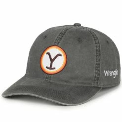 Outdoor Cap YELLOWSTONE + WRANGLER | Vintage Black Hat